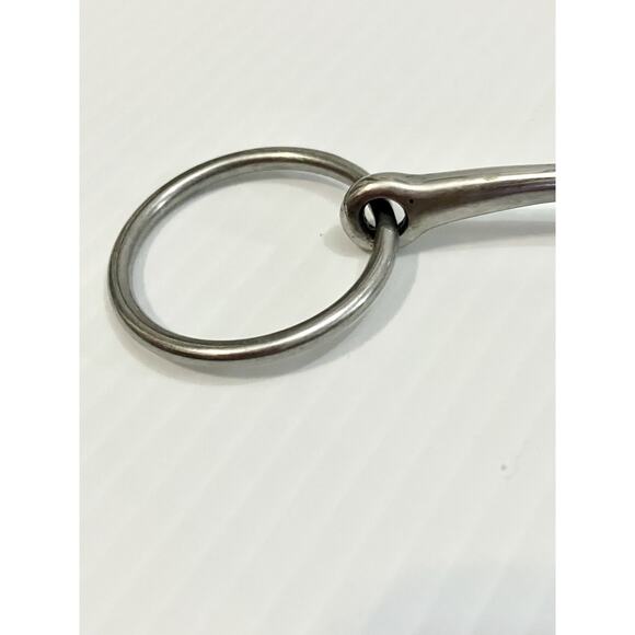 Eldonian Loose Ring Jointed Snaffle Bit 5" Stainless Steel England Vintage - Picture 2 of 3